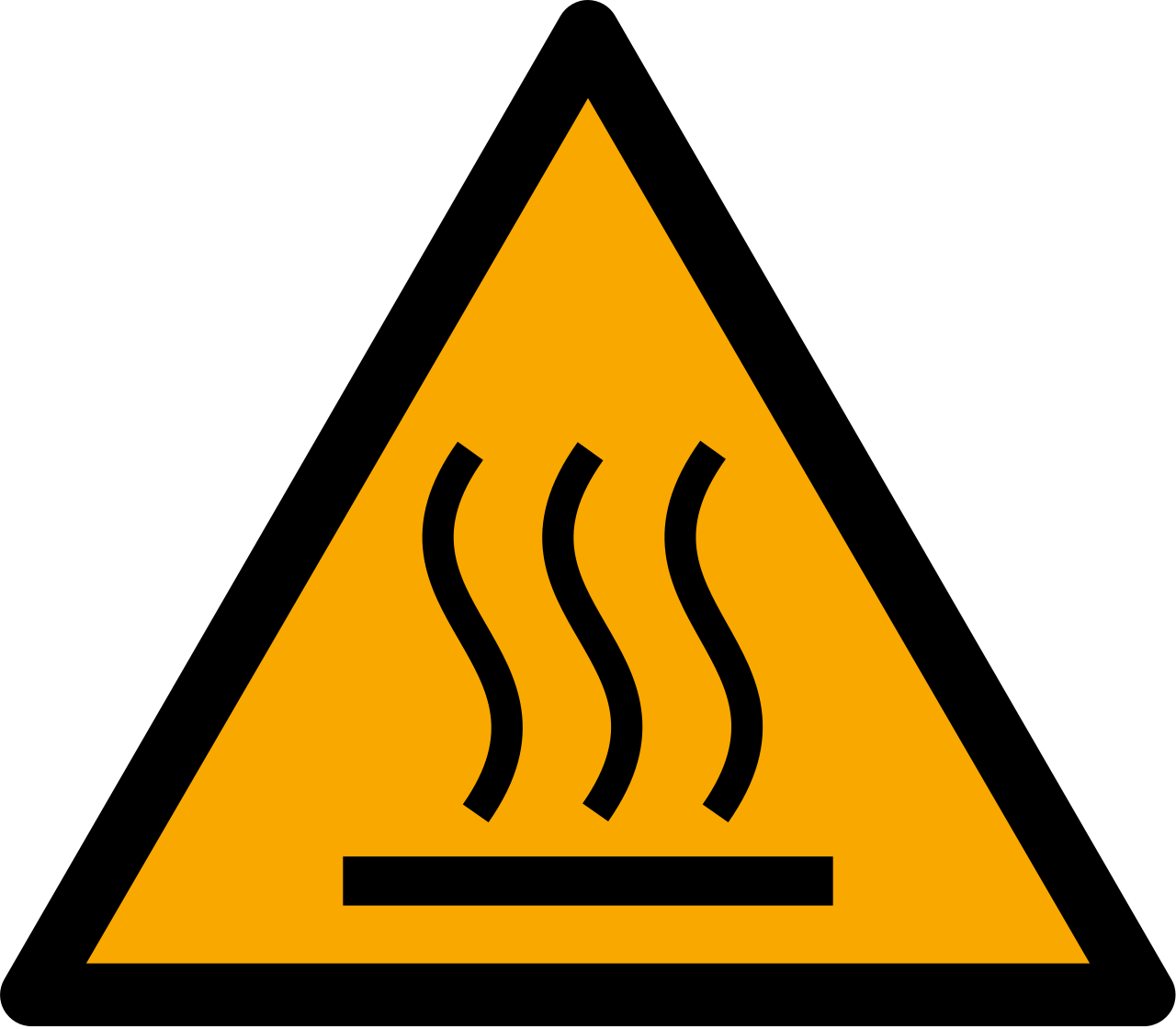 ISO7010_W017_Heisse_Oberflaeche